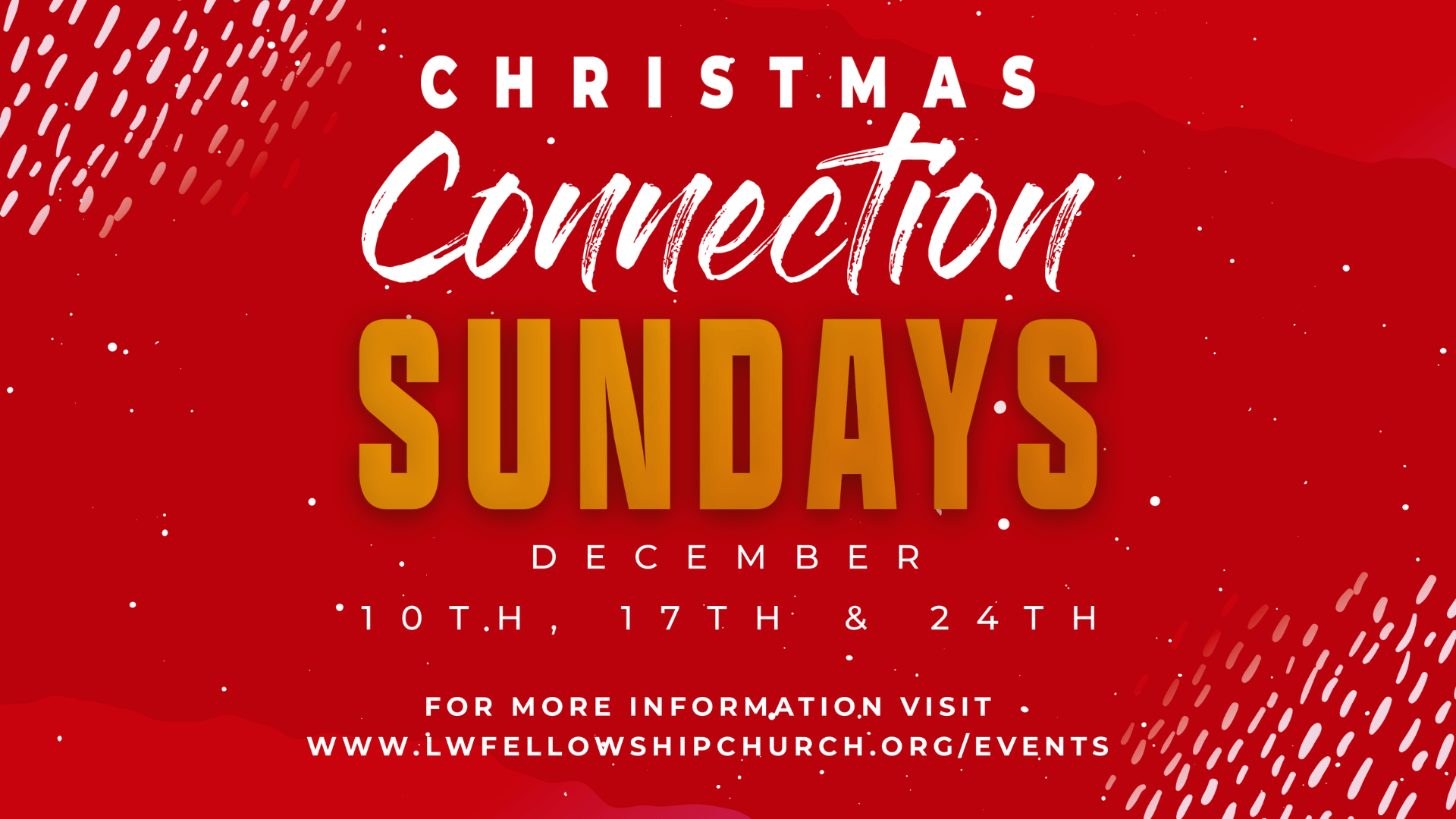 christmas connection sundays, dec 10 17 and 24