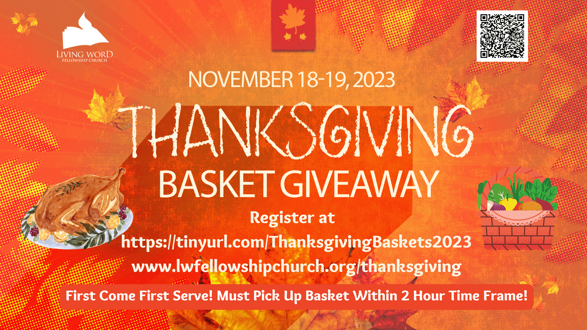 thanksgiving basket giveaway nov 18-19