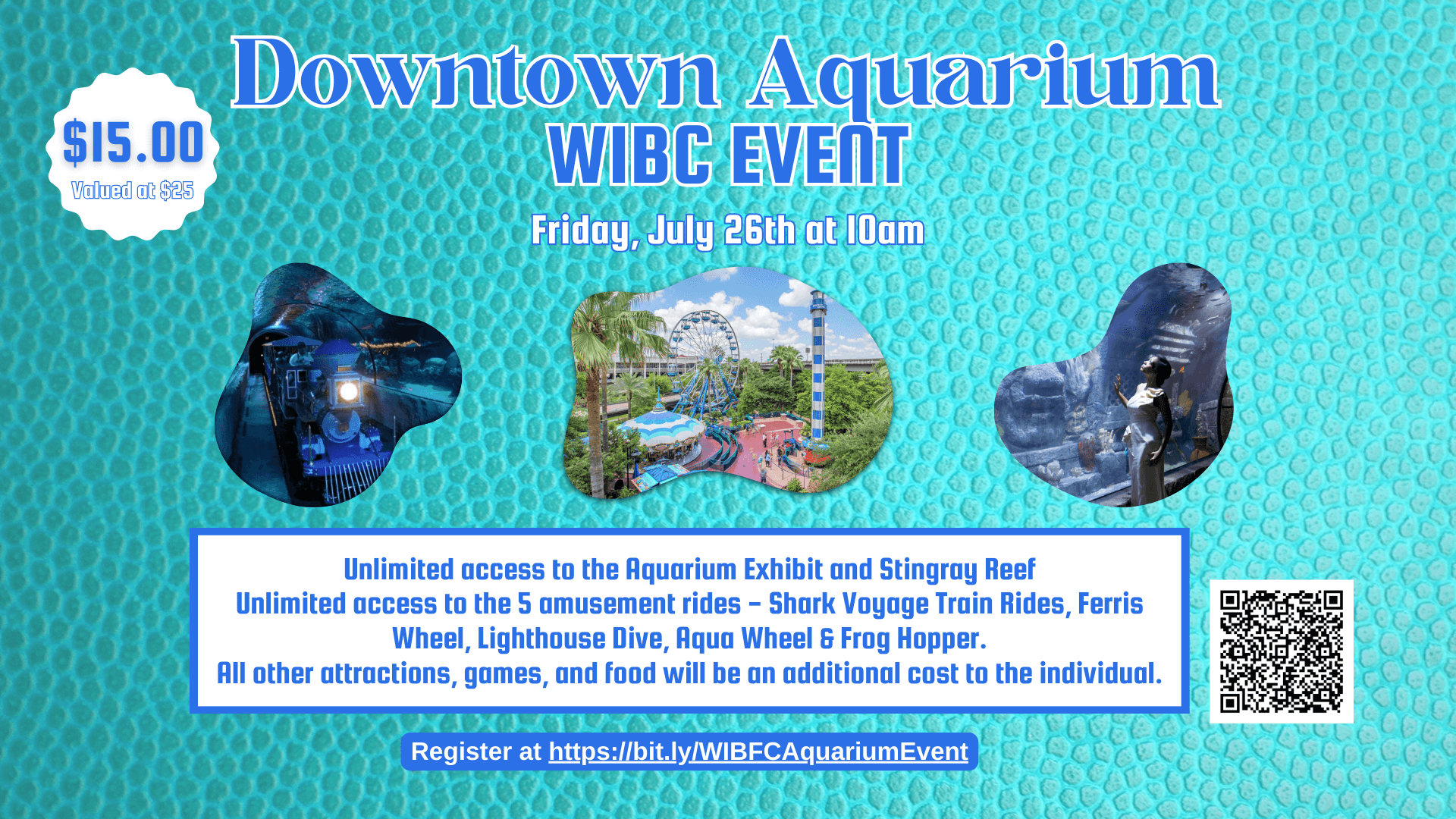 downtown aquarium wibc event