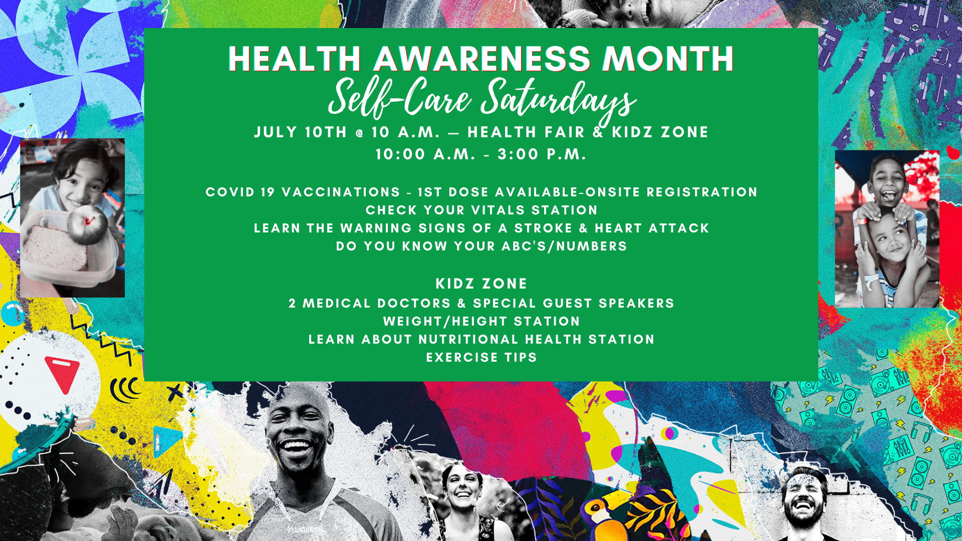 Health Fair & Kidz Zone – July 10th head image