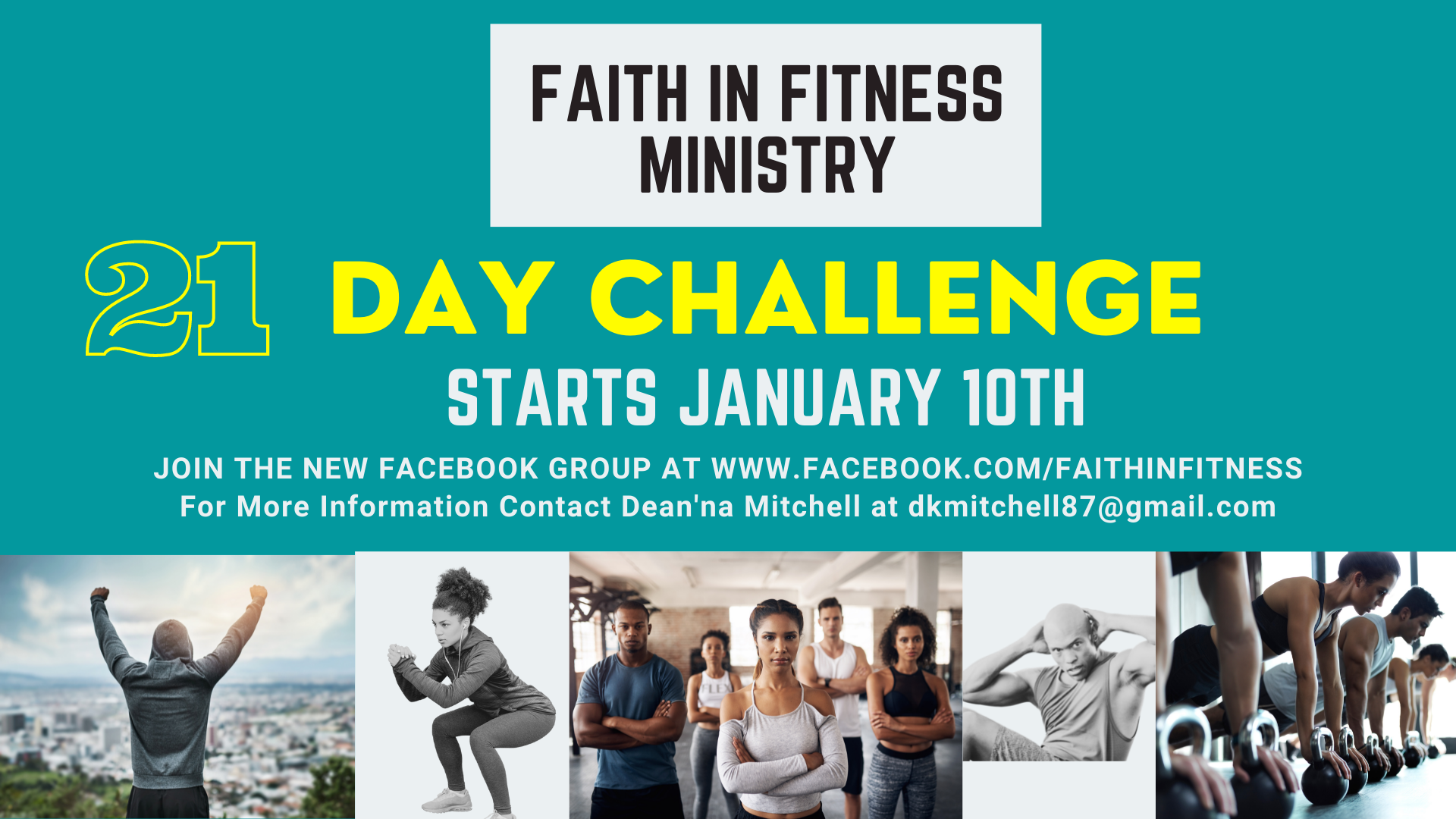 Faith In Fitness Ministry – 21 Day Challenge head image