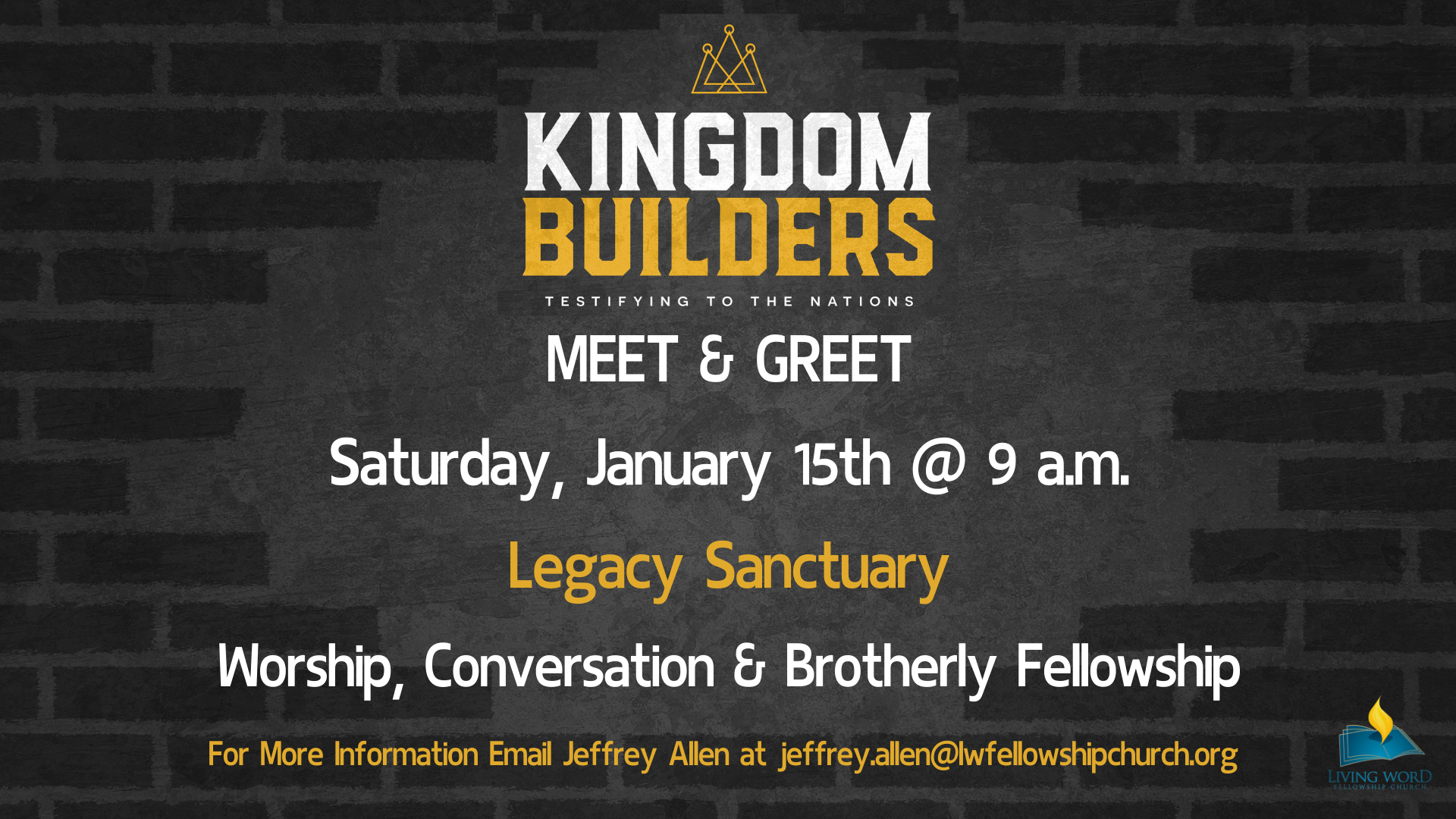 Kingdom Builders Men’s Ministry Meet & Greet head image