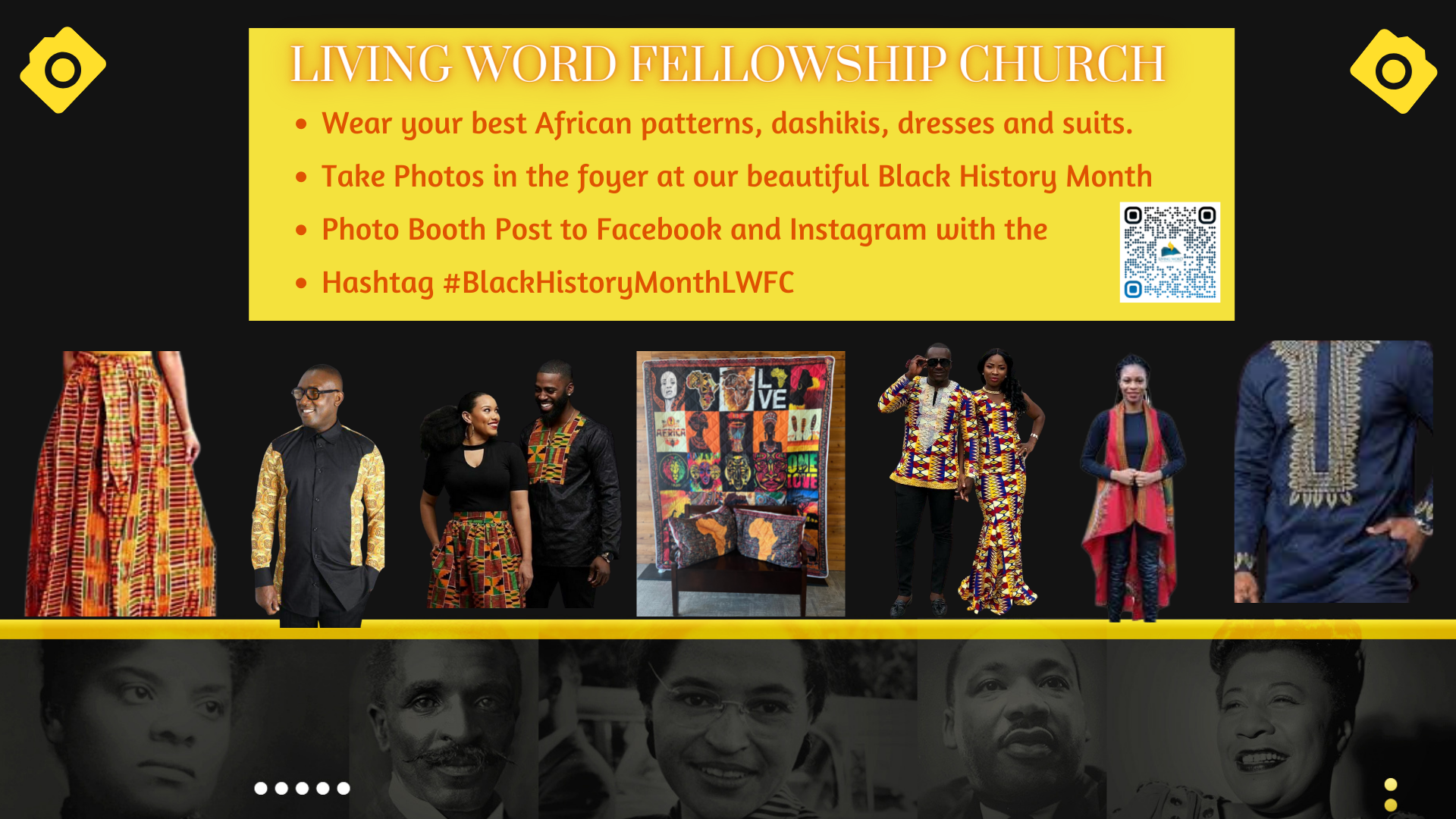 Black History Month – Dress in African Attire Sunday – Feb. 27th 8am & 11 am head image
