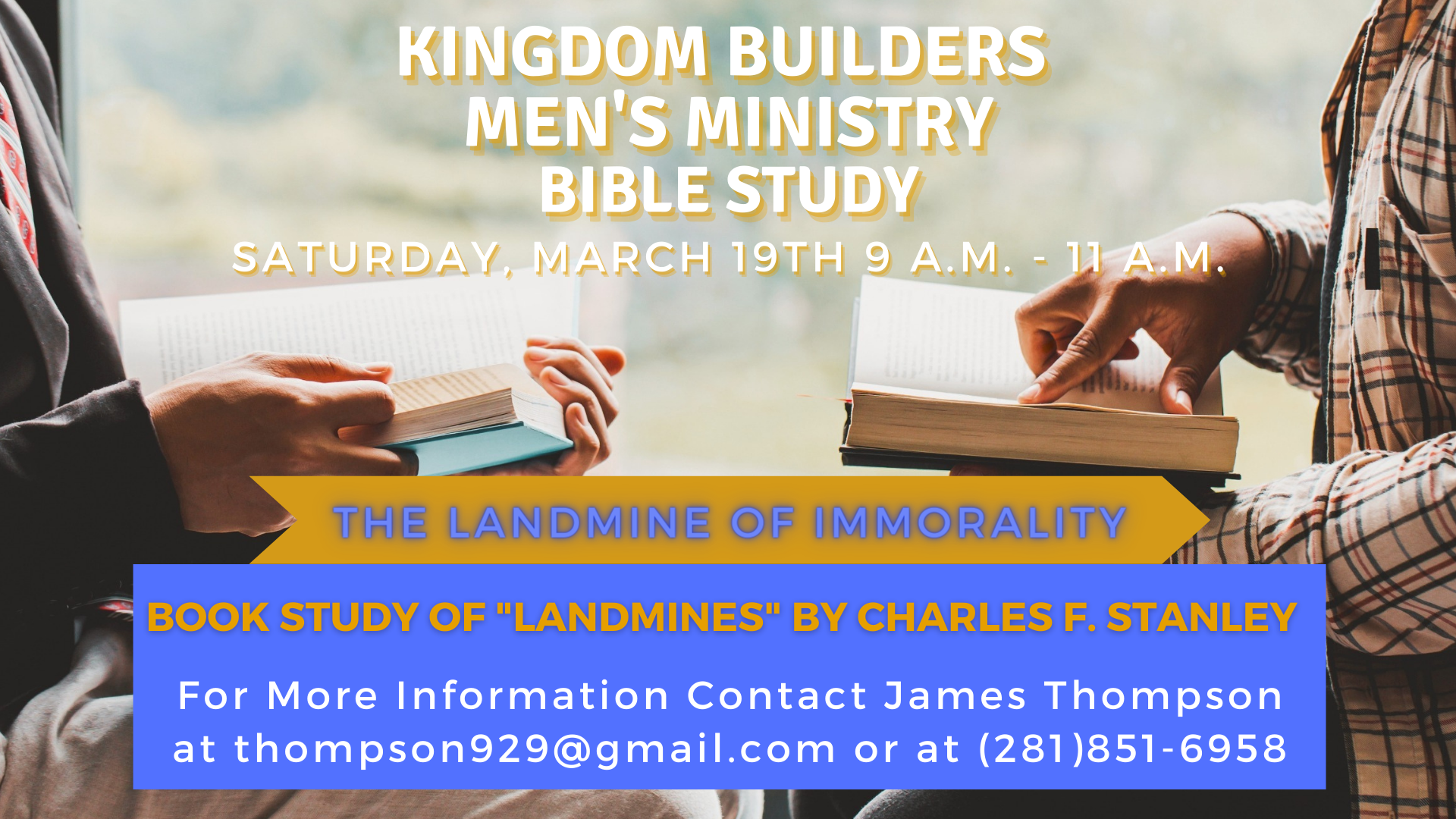 Kingdom Builder’s Men’s Bible Study – March 19th head image