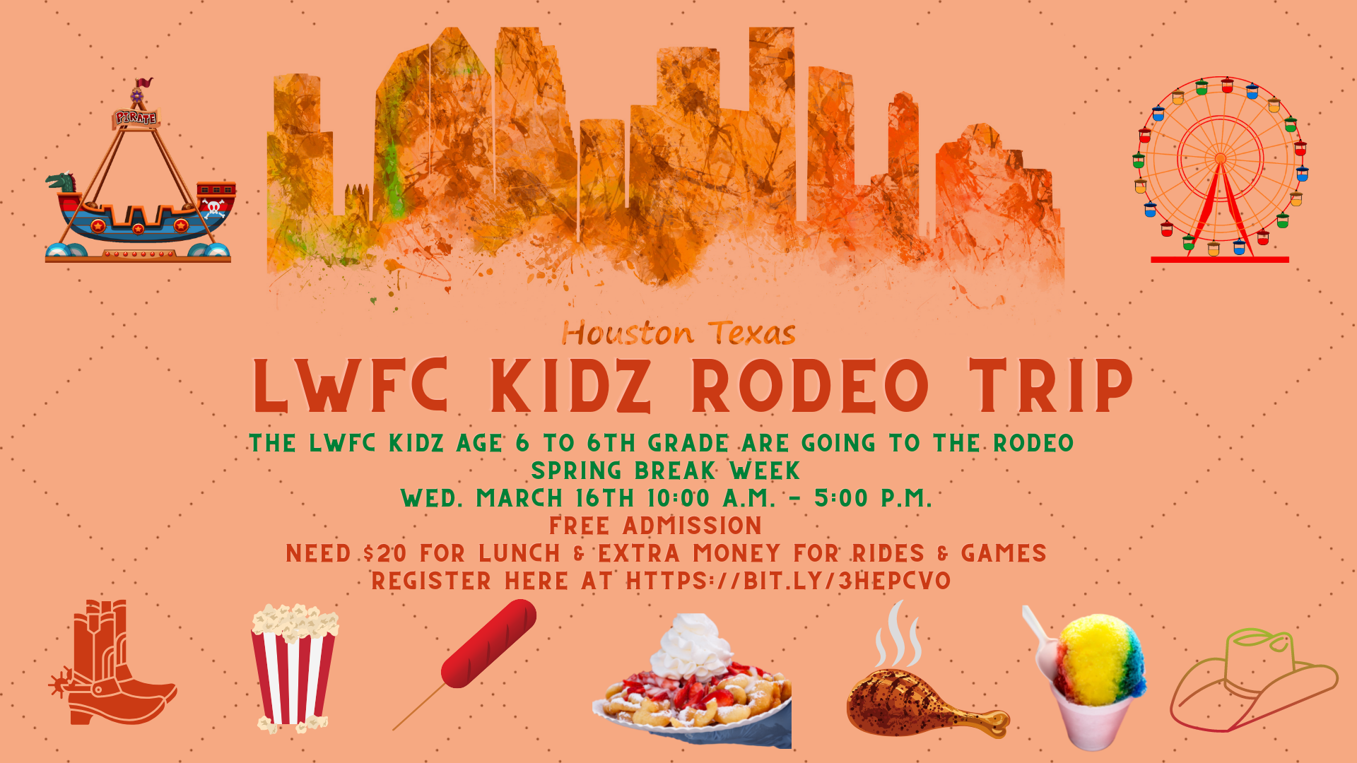 LWFC Kidz Rodeo Trip – Spring Break – March. 16th head image