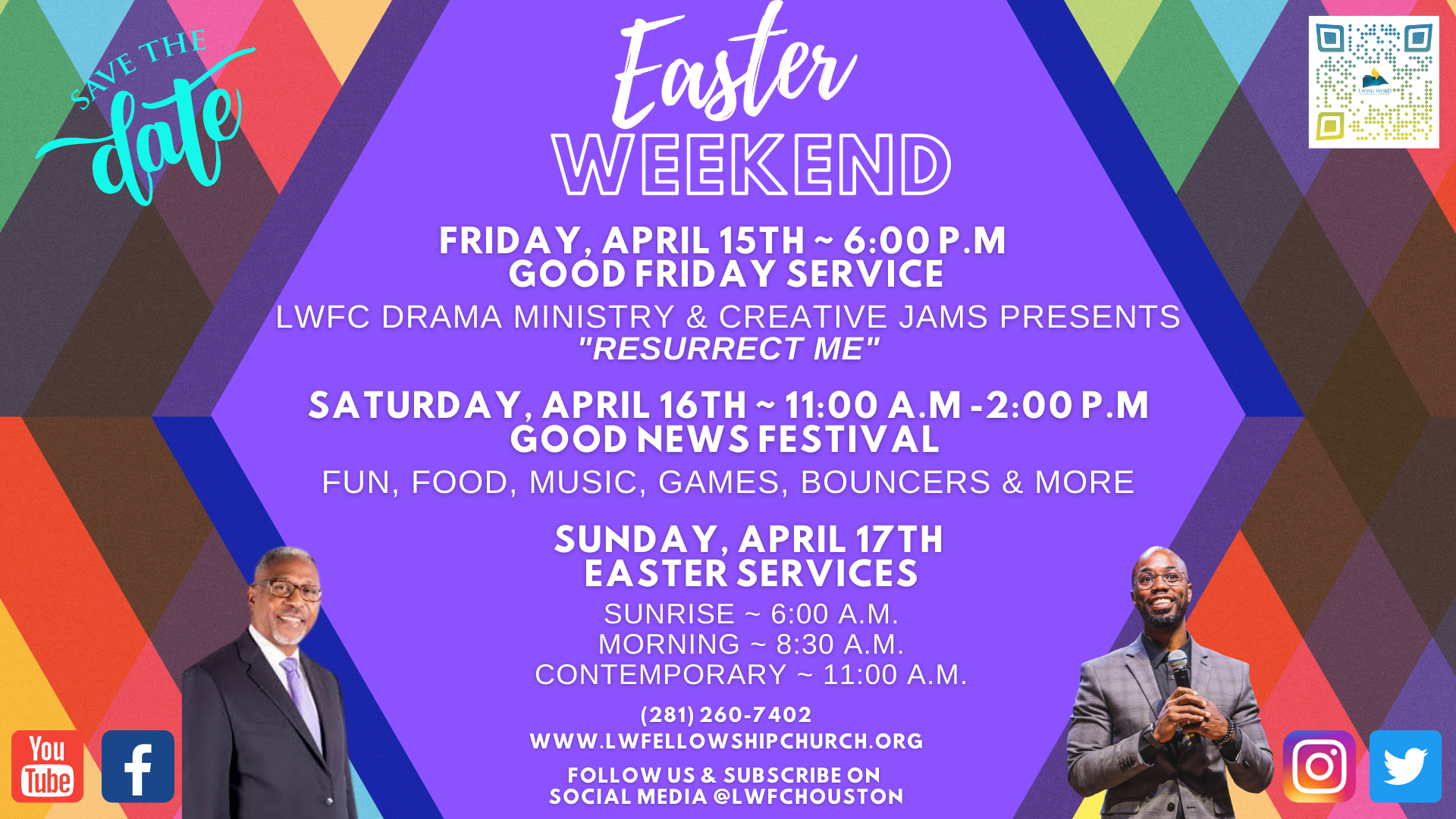 EASTER WEEKEND – Save The Dates head image