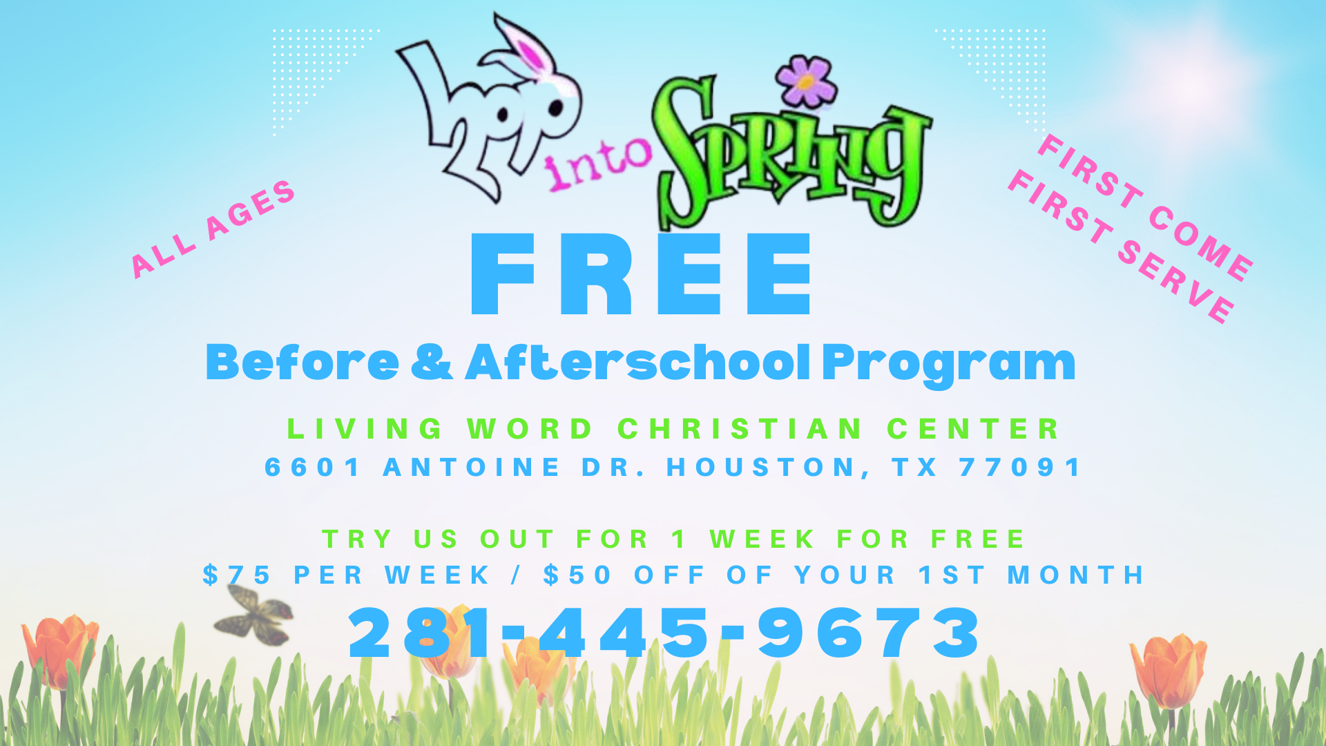 Hop Into Spring – After School Program – Spring Special head image