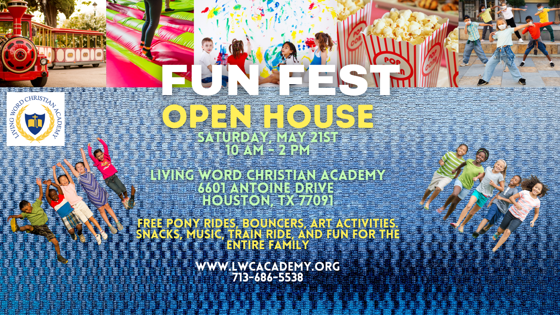 LWCA FUN FEST – OPEN HOUSE – May 21st 10 am – 2 pm head image