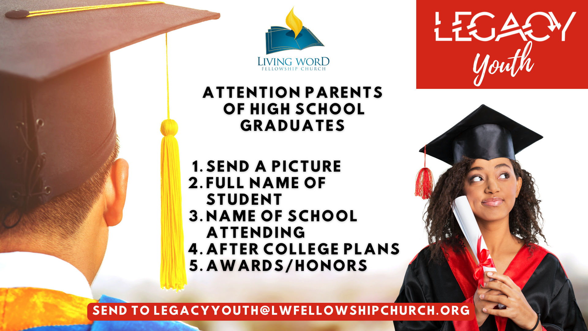 Attention Parents of High School Graduates head image