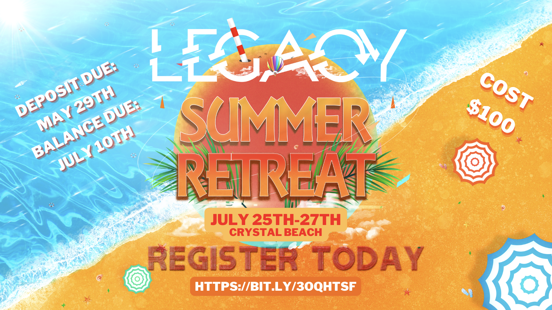 LEGACY YOUTH SUMMER RETREAT July 25th-27th head image