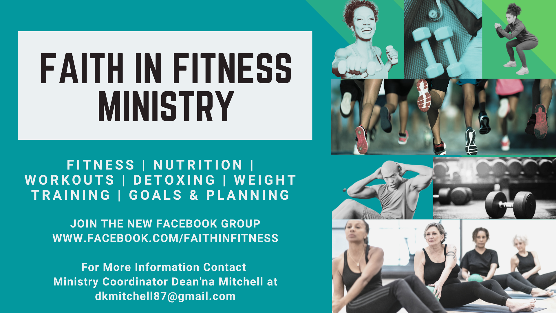 Faith & Fitness Facebook Group head image