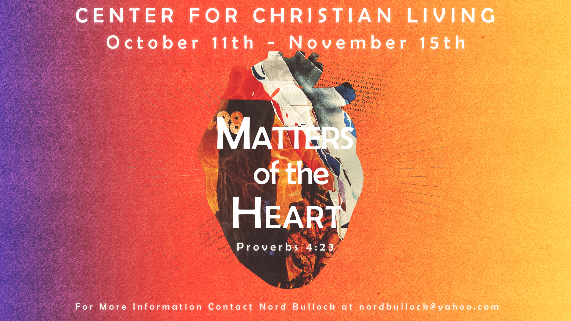 Center for Christian Living – Matters of the Heart head image