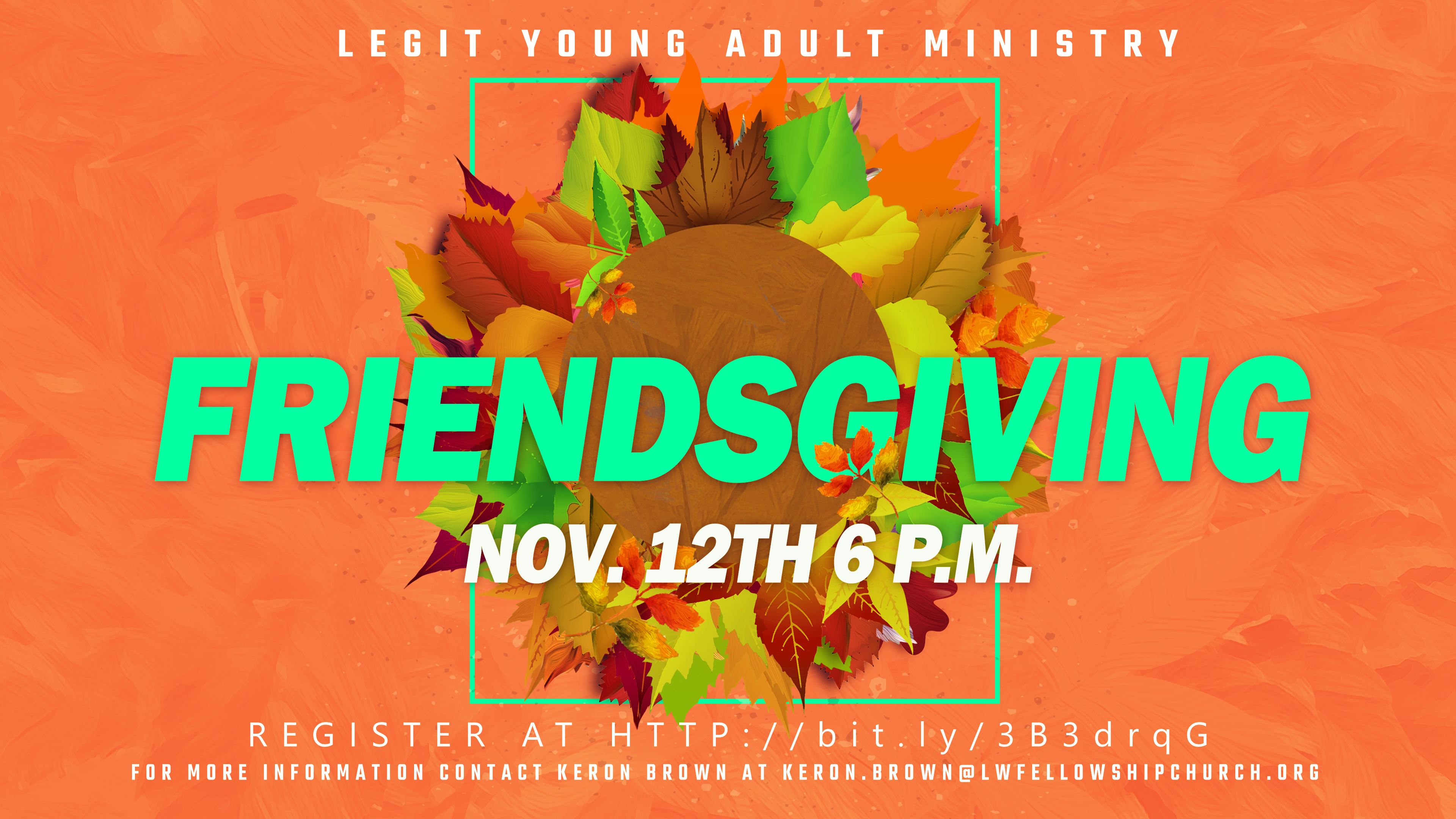 LEGIT Young Adult Ministry Friendsgiving head image
