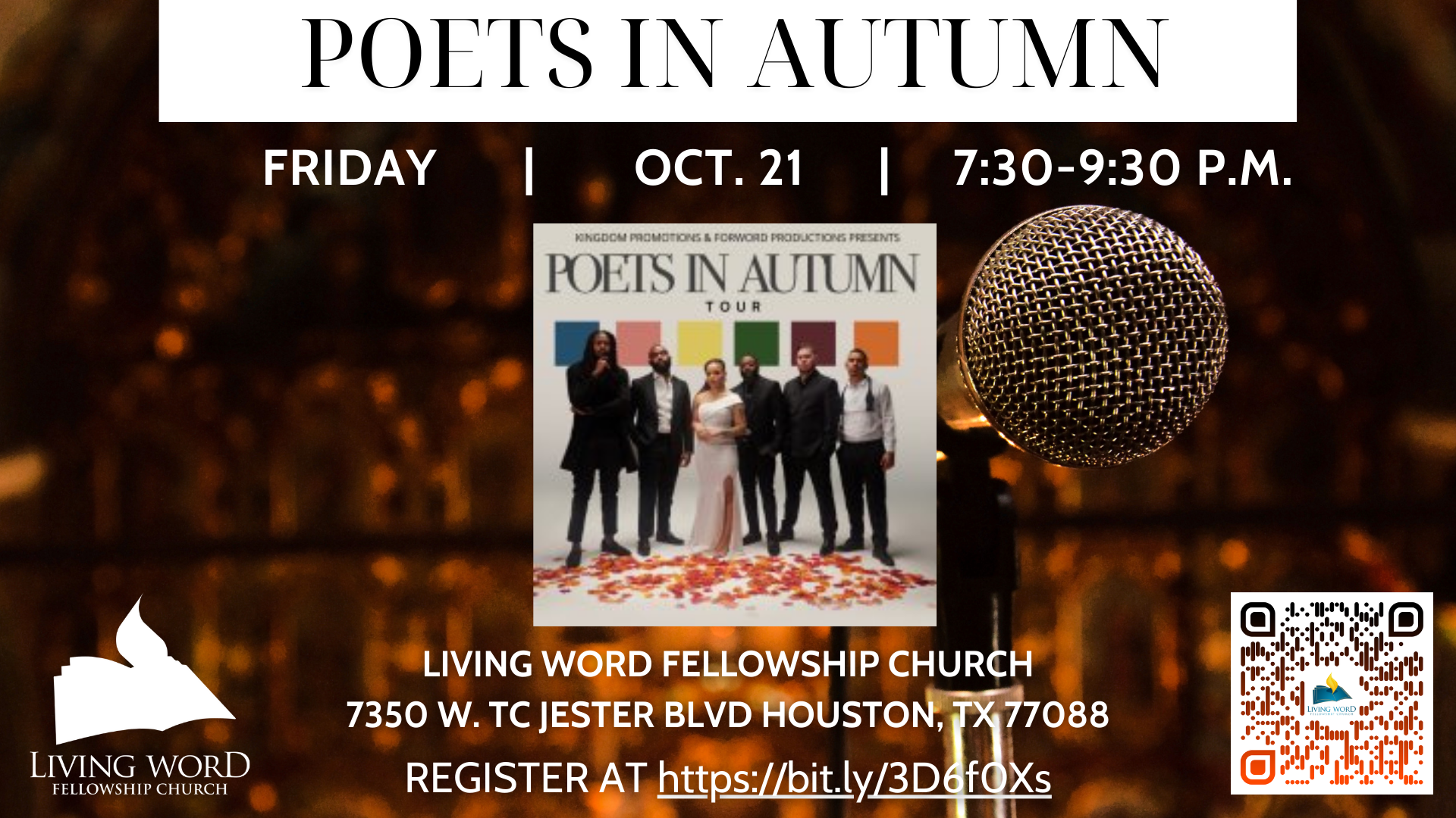 Poets in Autumn – Oct. 21st 7:30 p.m. head image
