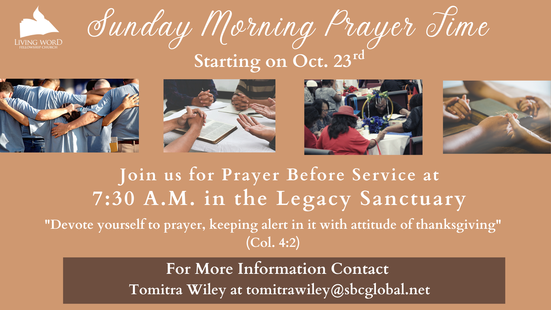 Sunday Morning Prayer Time head image