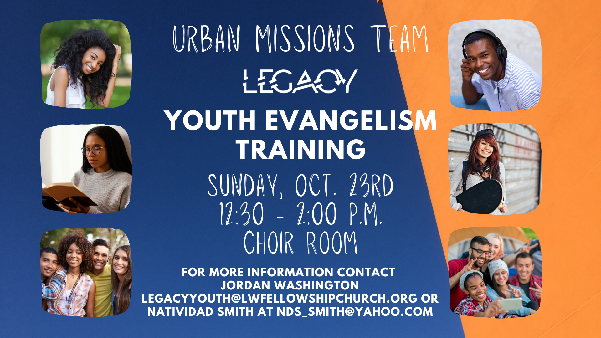 URBAN MISSIONS TEAM YOUTH EVANGELISM TRAINING head image