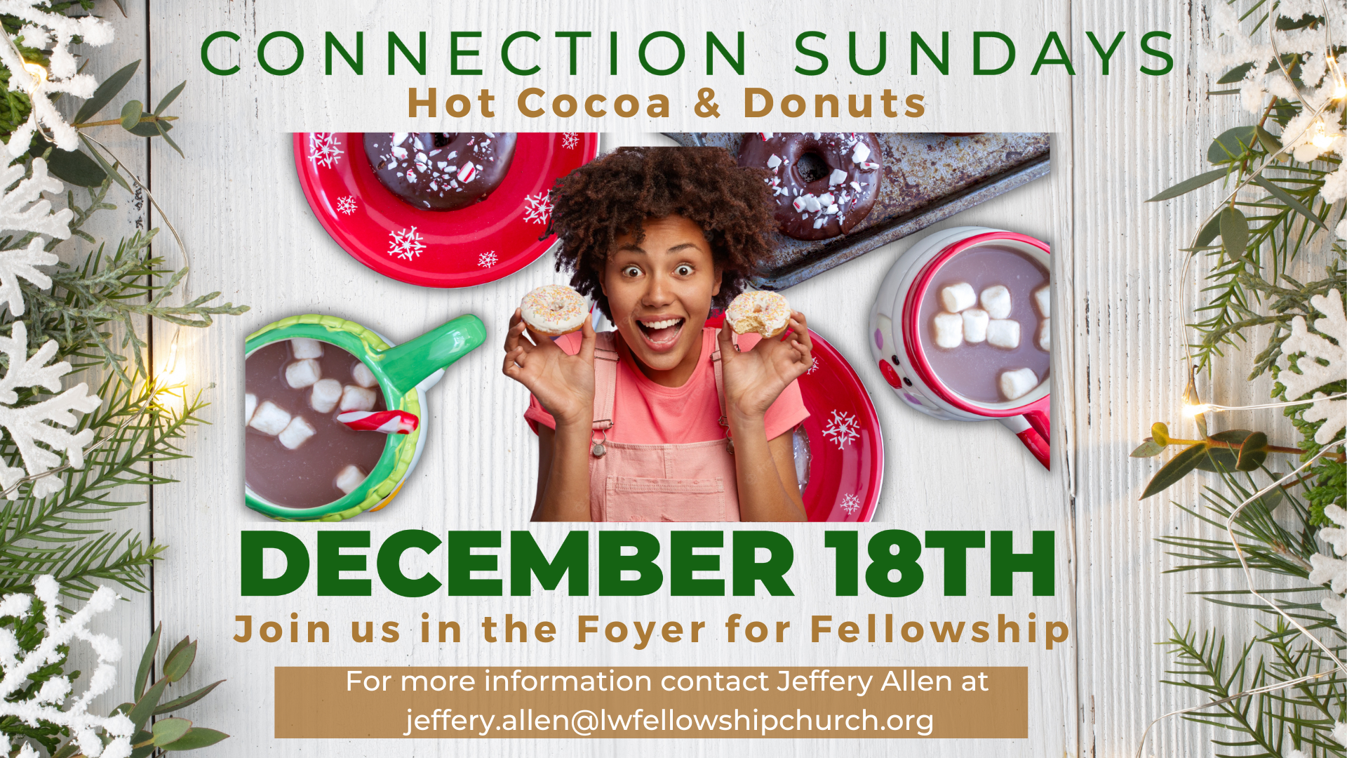 Connection Sundays – Hot Cocoa & Donuts head image