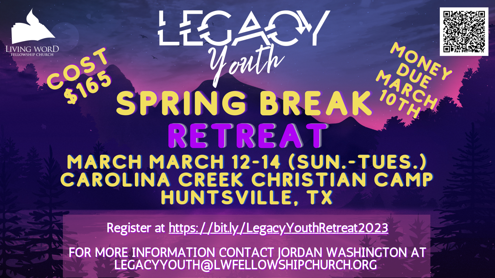 Legacy Youth Spring Break Retreat head image