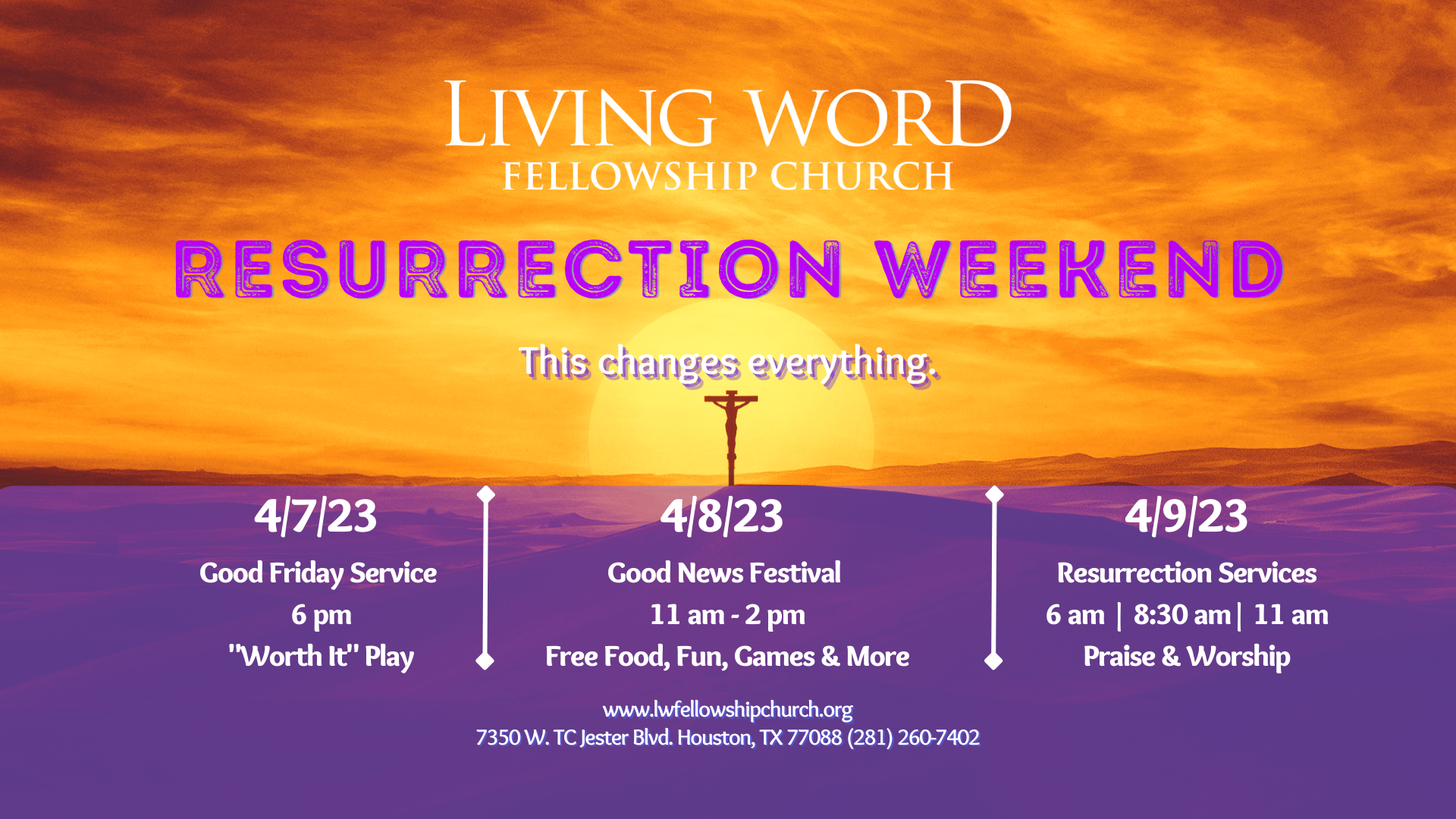 RESURRECTION WEEKEND AT LWFC! head image