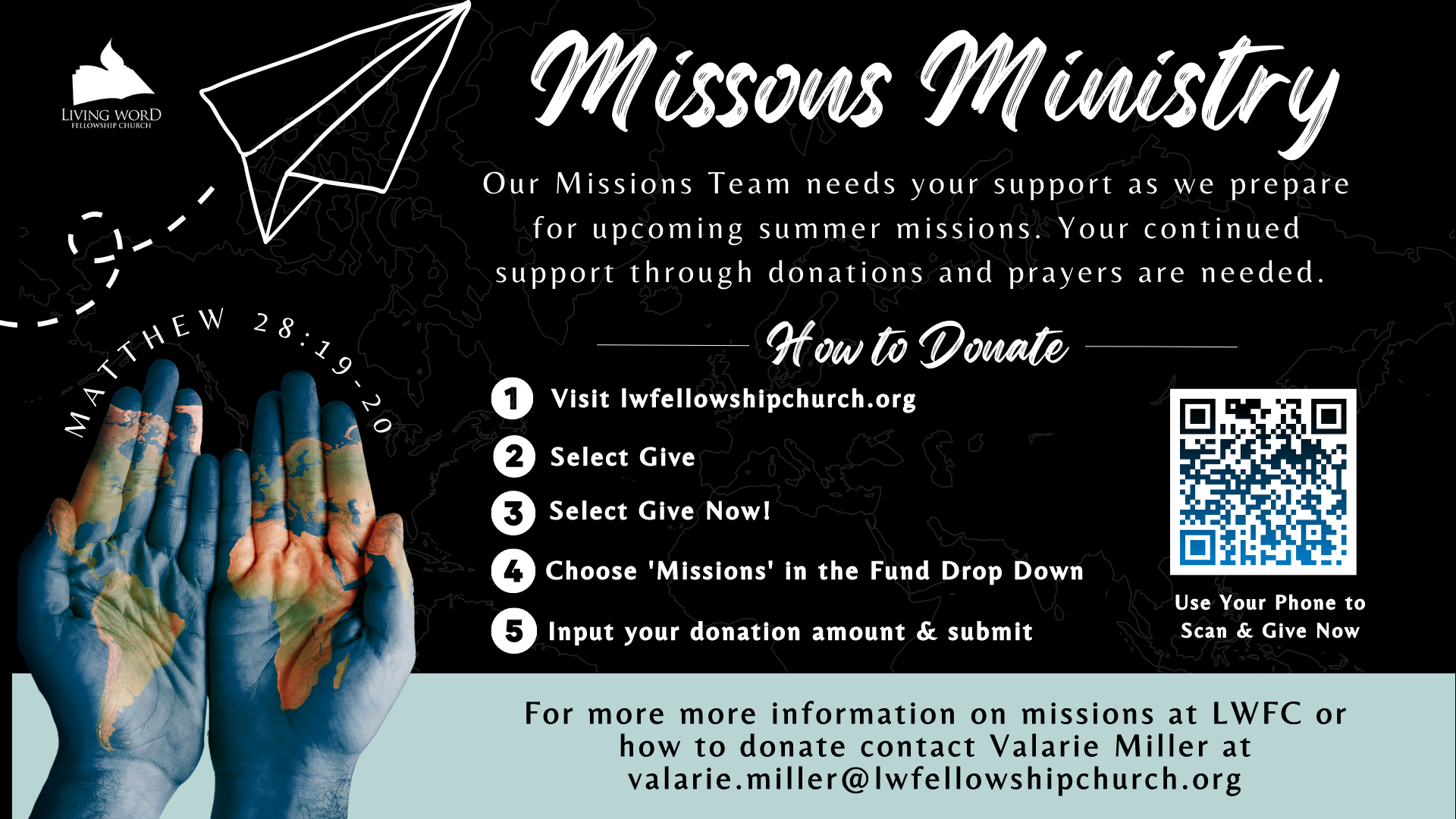 Donate to Missions head image