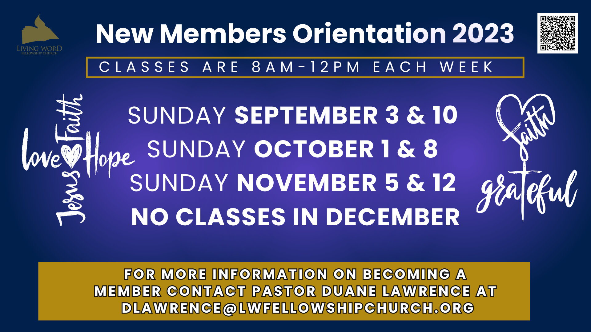 New Member Classes head image