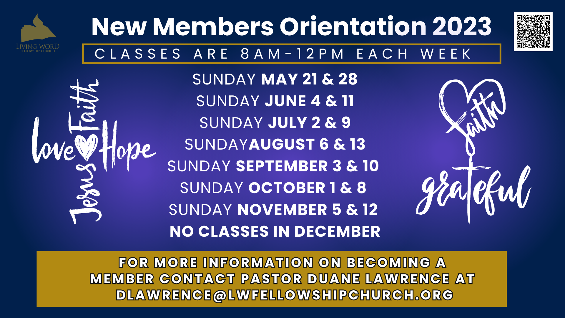 New Members Classes head image