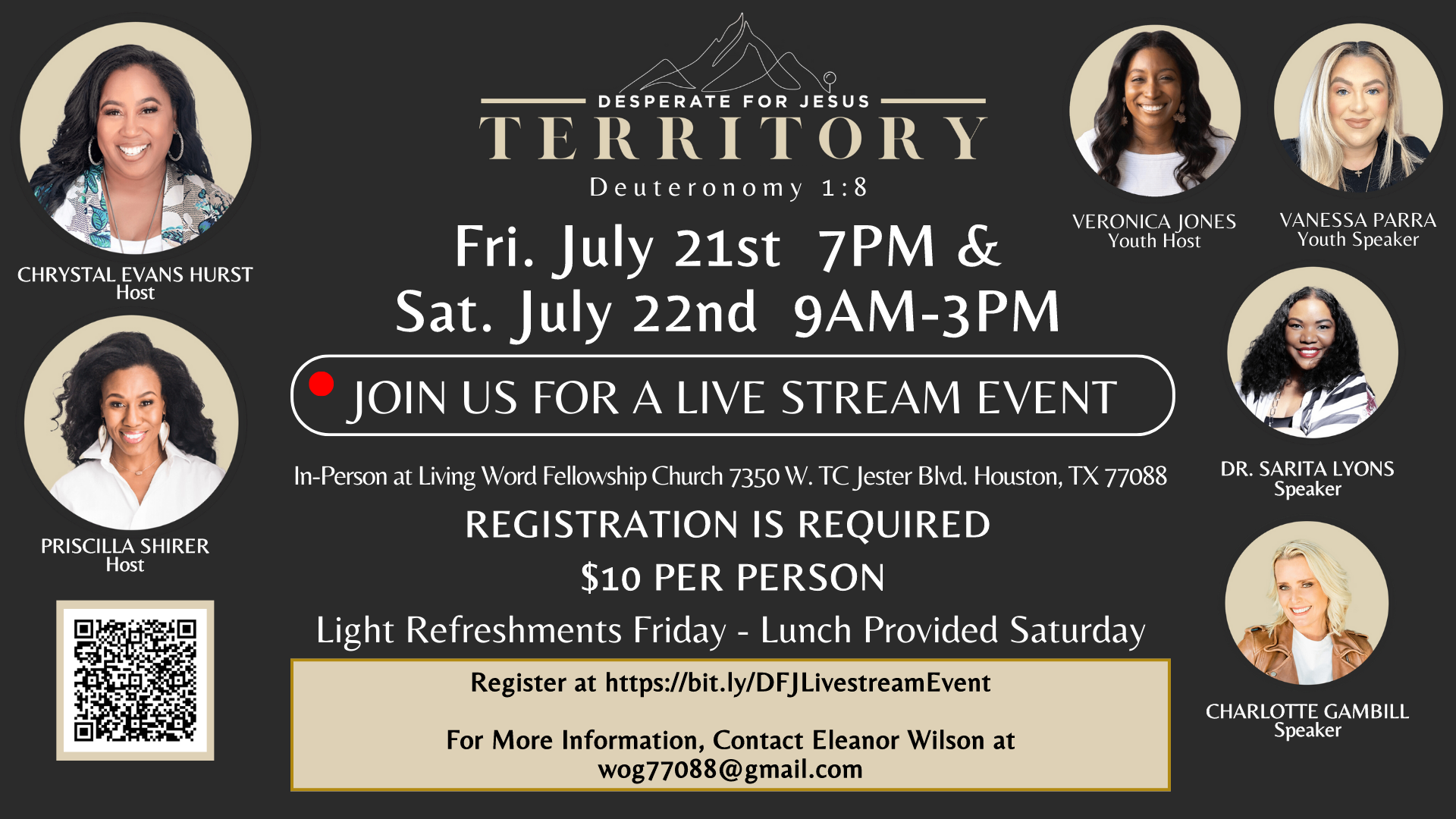 Women’s Desperate for Jesus Conference Livestream Event head image