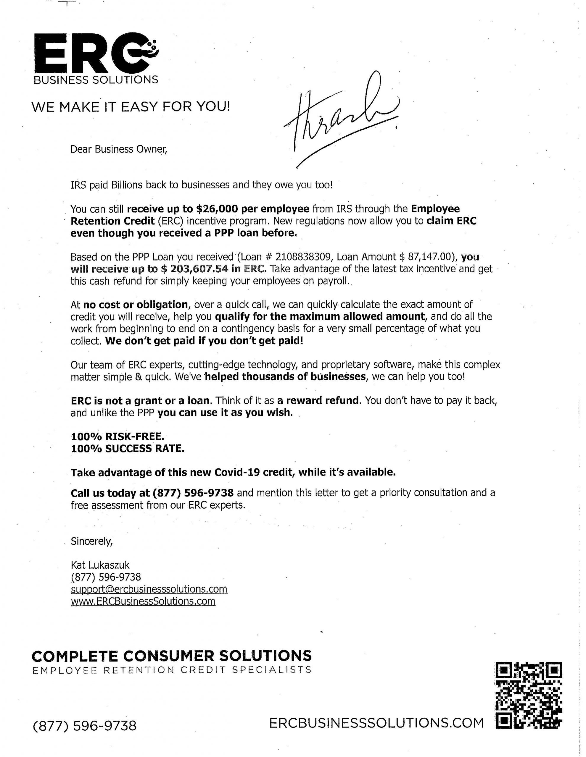 ERC Business Solutions head image