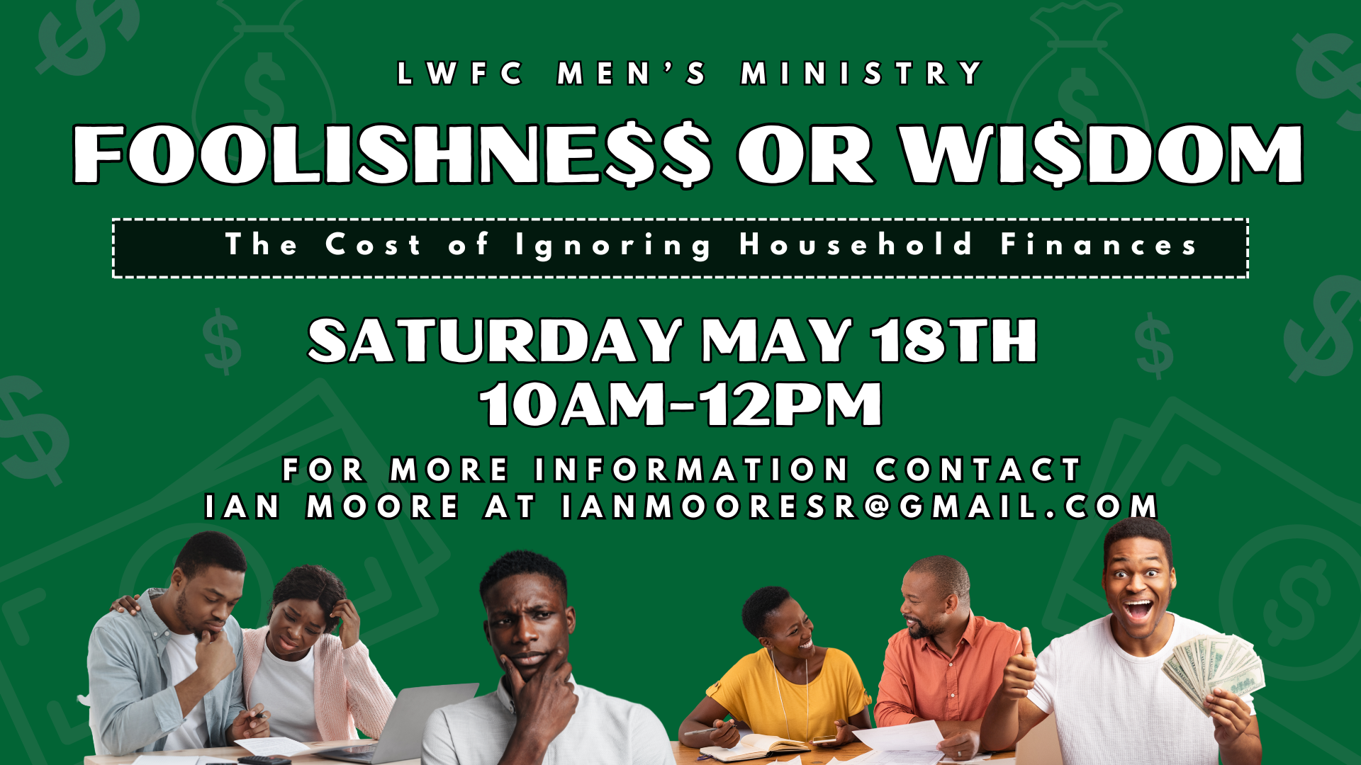 FOOLISHNESS OR WISDOM MEN’S EVENT head image