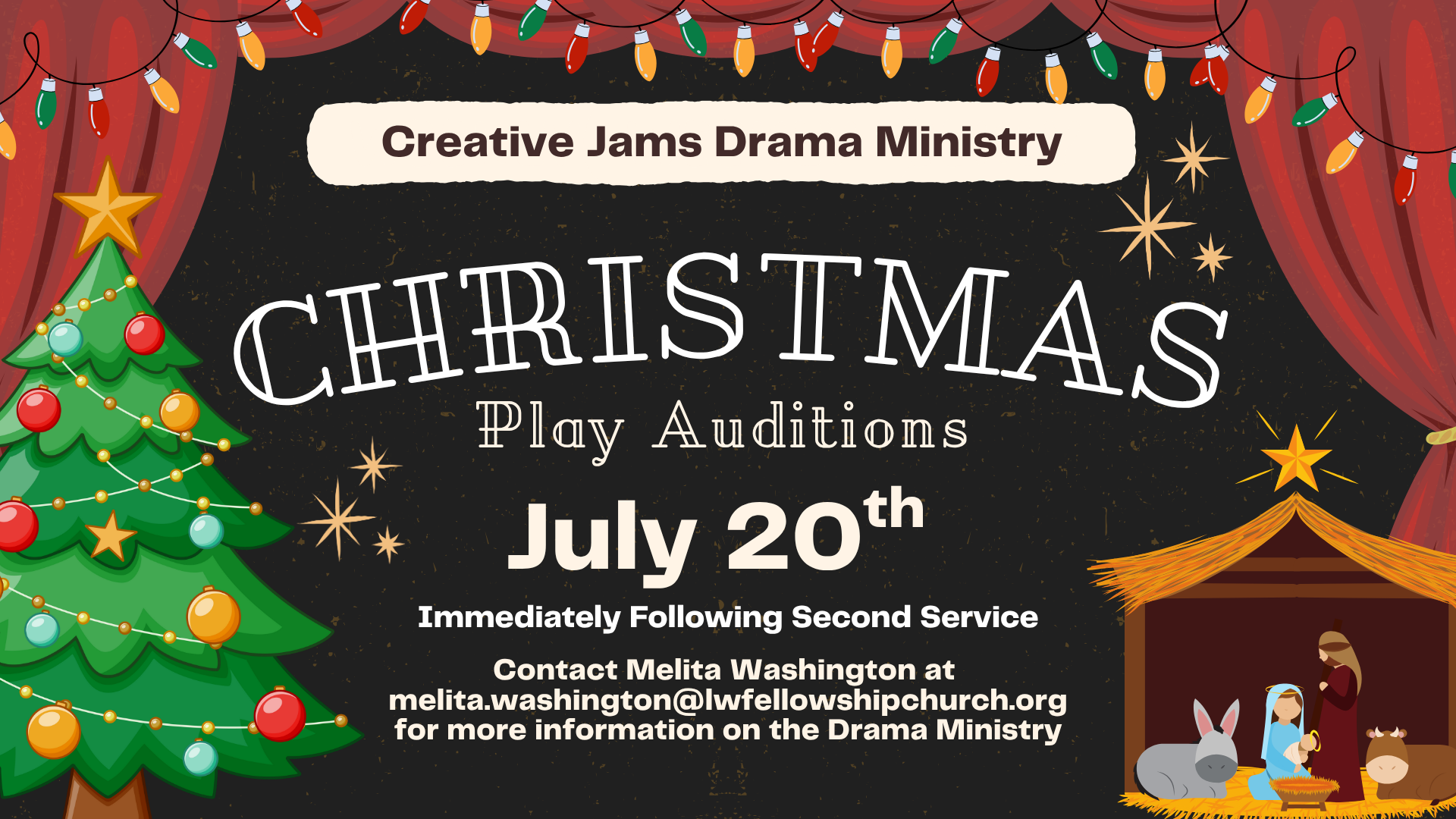 LWFC Drama Ministry Christmas Auditions head image