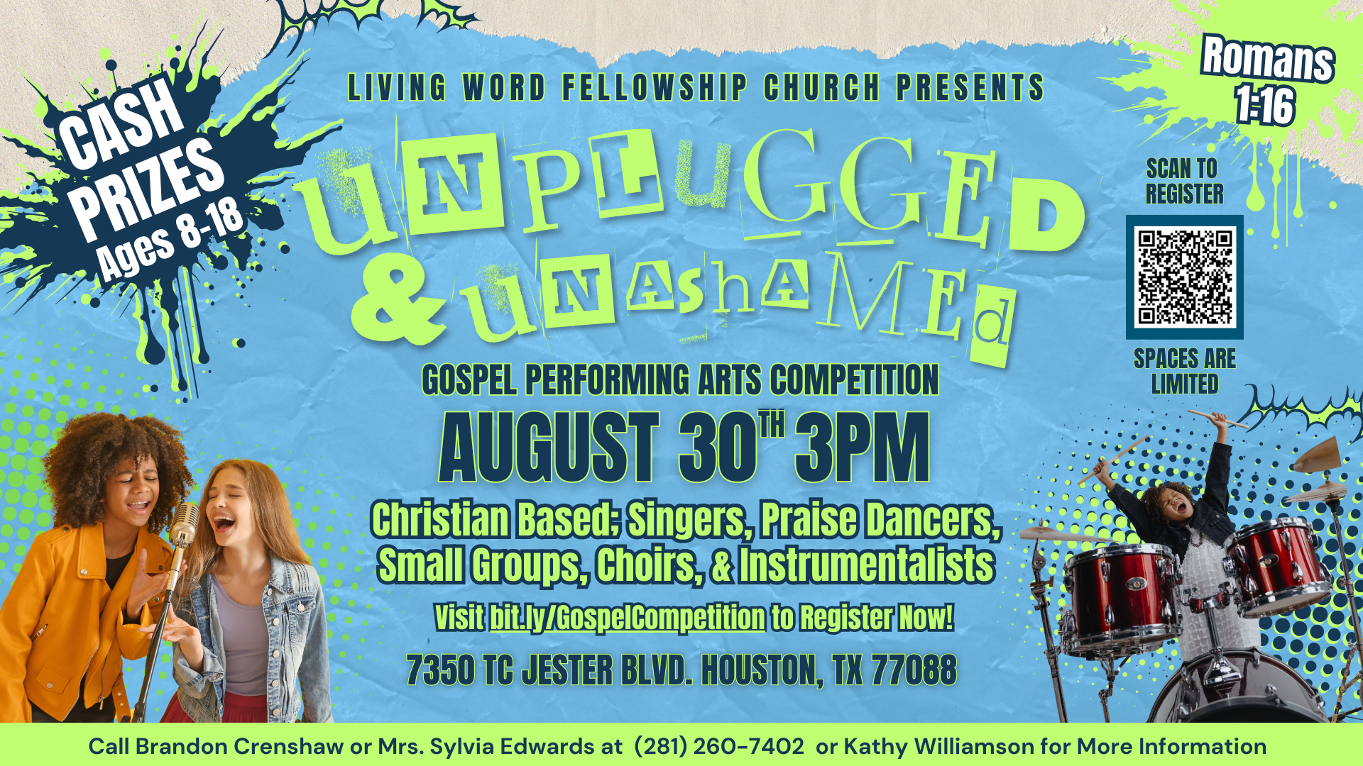 2025 Unplugged & Unashamed Gospel Performing Arts Competition head image