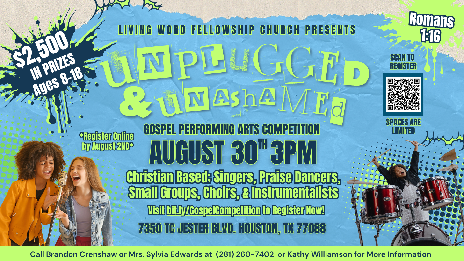 2025 Unplugged & Unashamed Gospel Performing Arts Competition head image