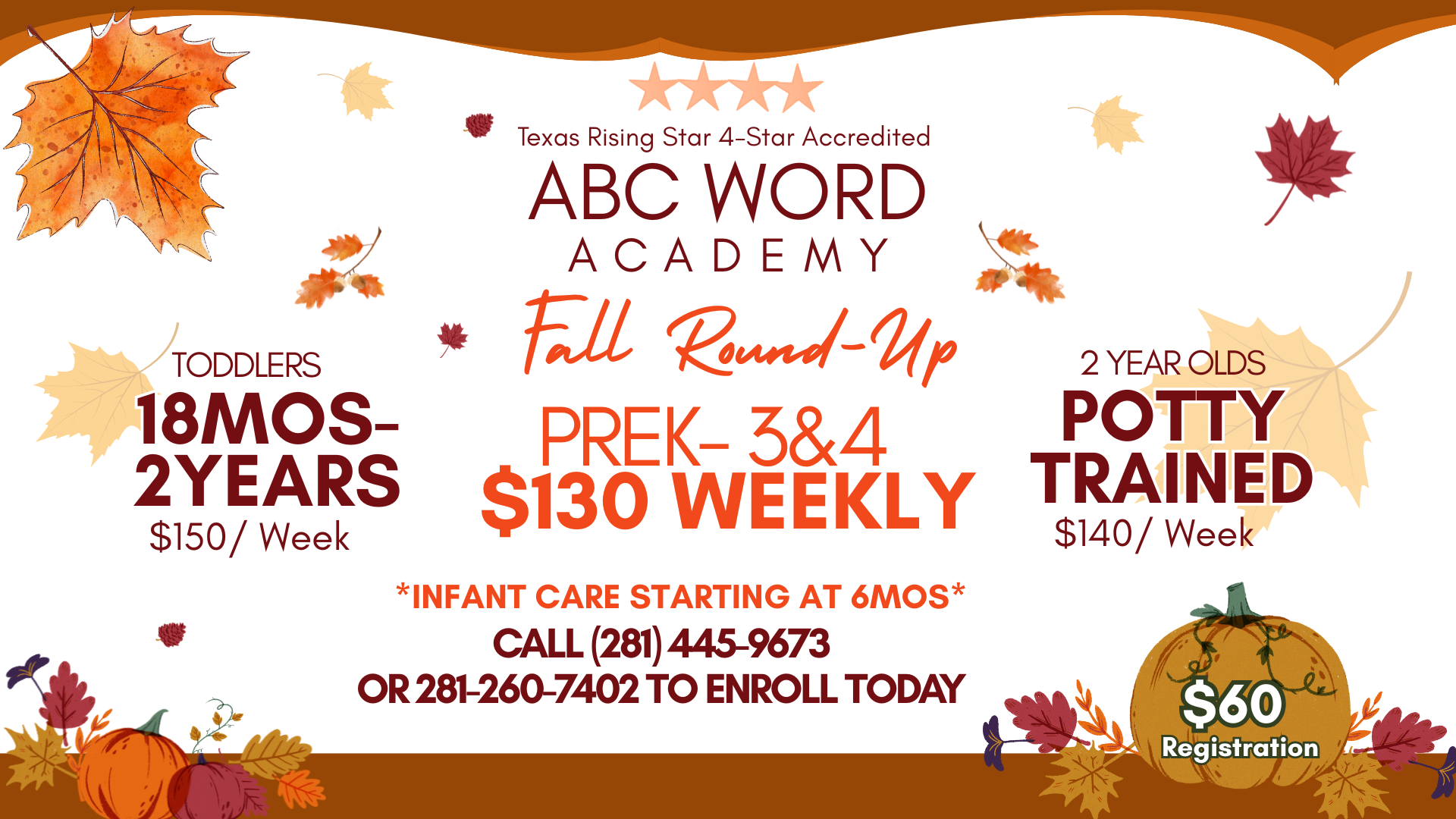 Fall Enrollment Special! head image