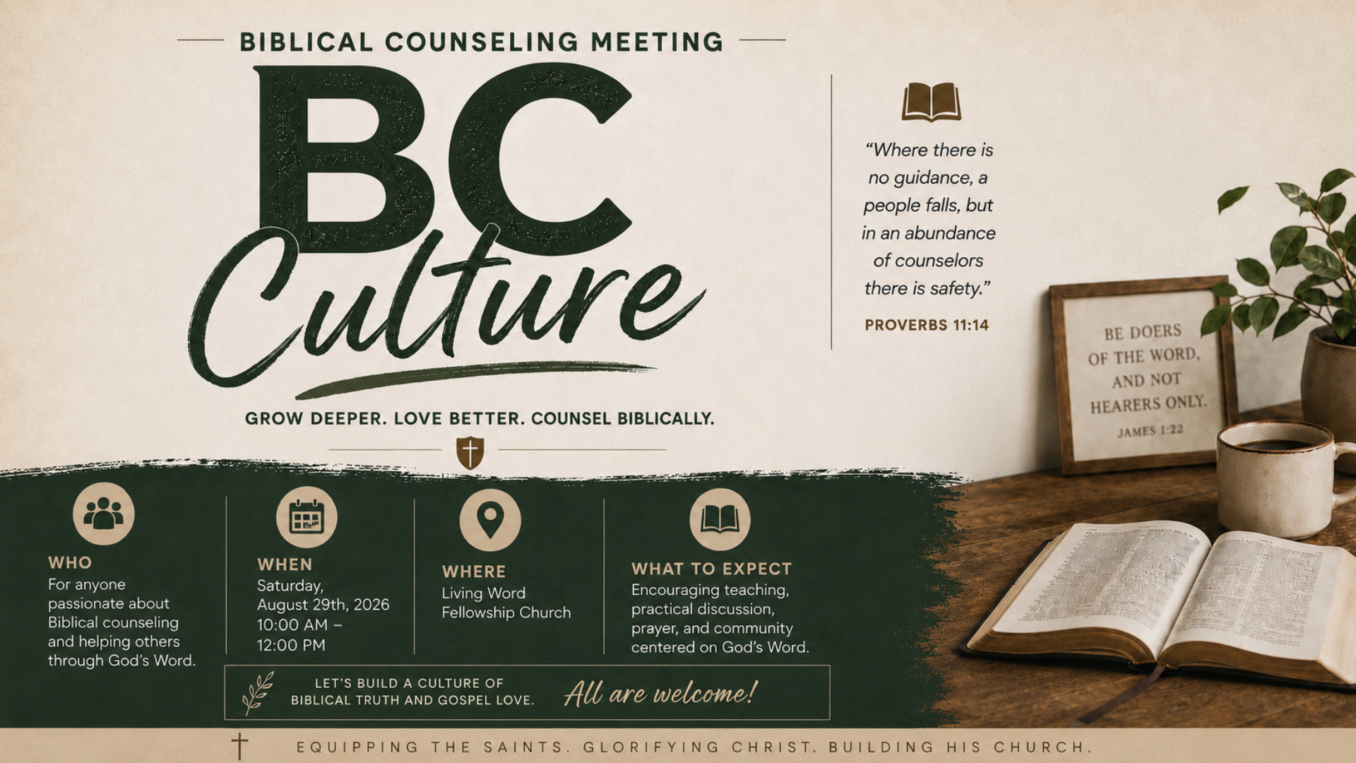 Biblical Counseling Training head image