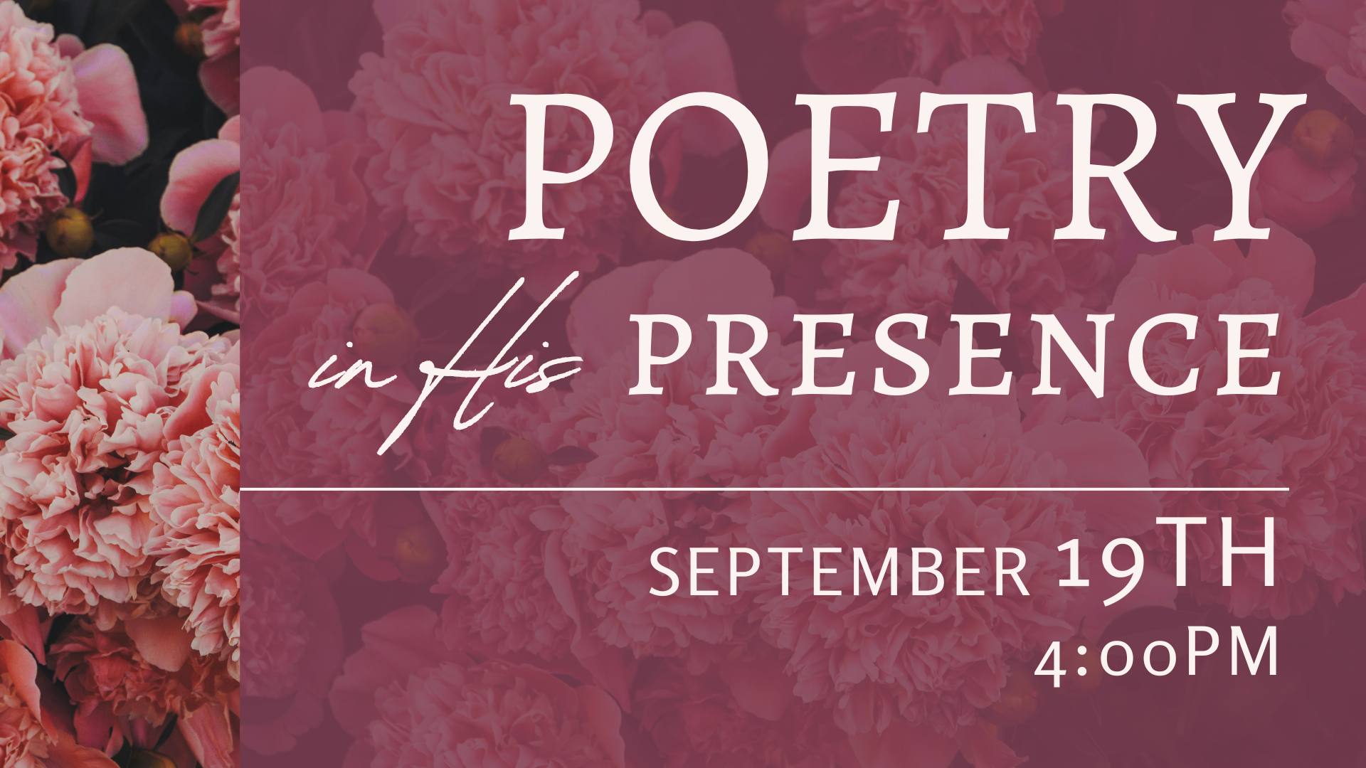 Poetry in His Presence head image